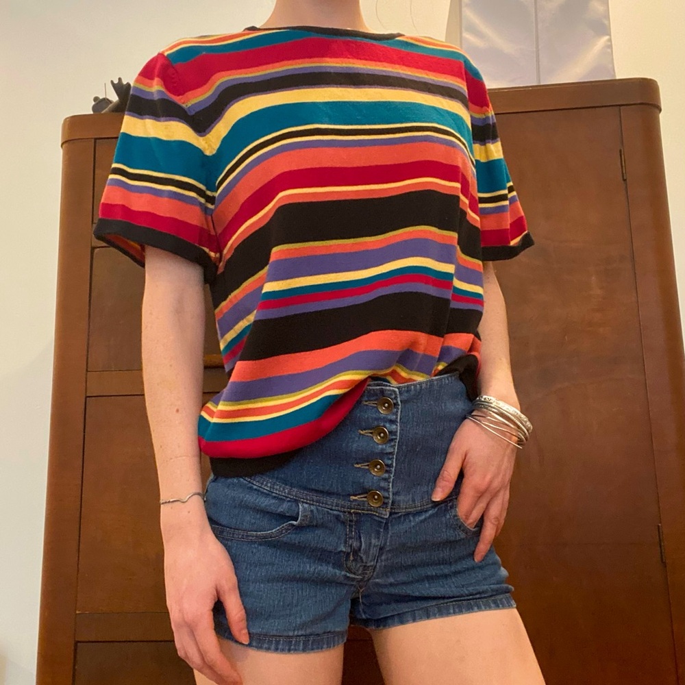 VINTAGE 80s STRIPED TEE